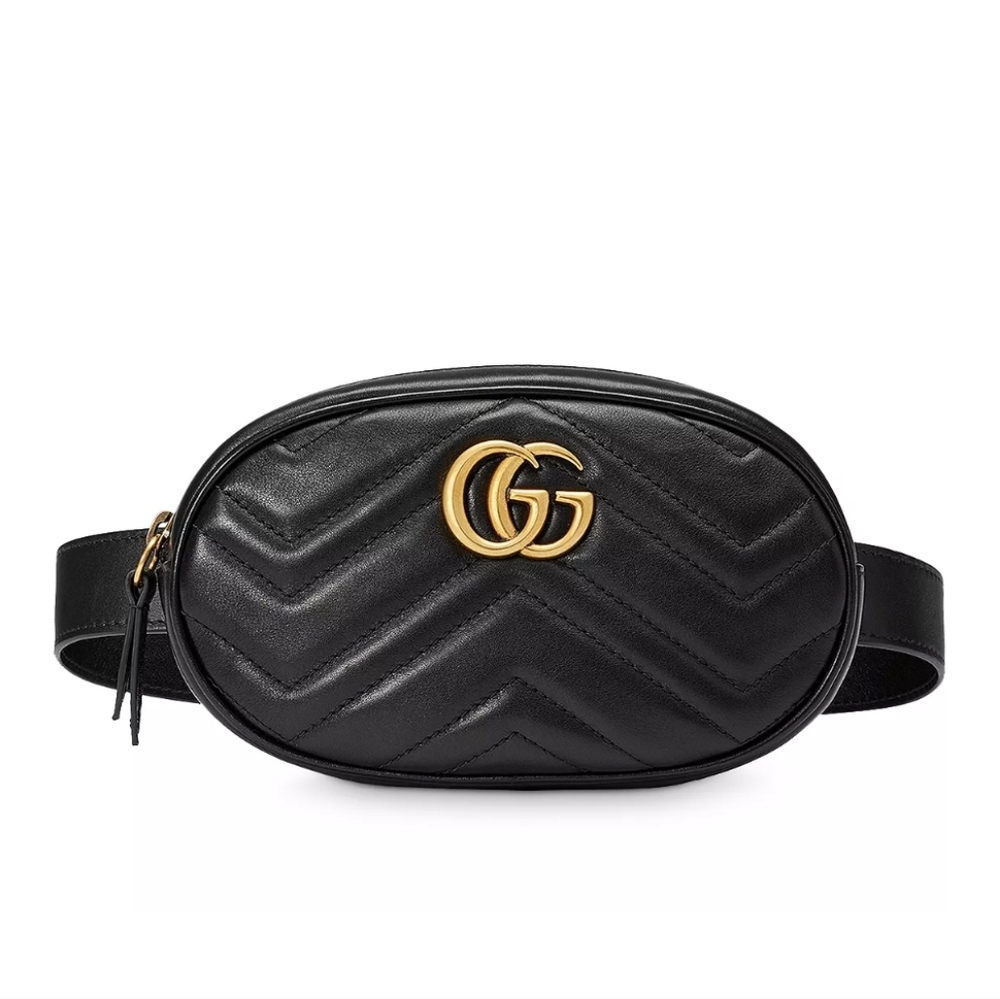 GUCCI GG Marmont Matelasse Leather Belt Bag